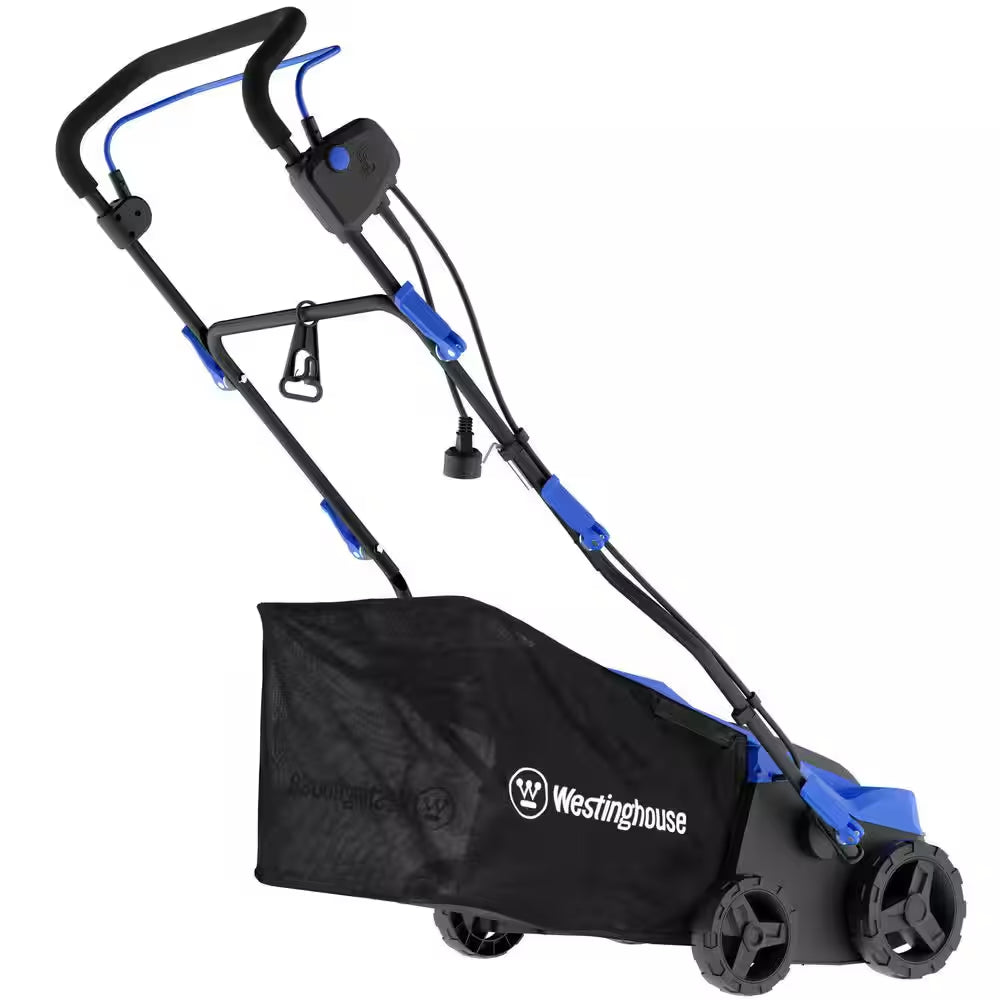 16 In. 15 Amp Corded Electric Dethatcher and Aerator with 14.5 Gal. Collection Bag