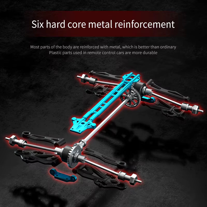 1:16 RC Monster Truck 4WD High Speed Off-Road Climbing Vehicle, Boys Remote Control Toy Car