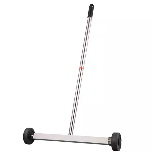 17 In. Heavy Duty Magnetic Pick up Sweeper, 8.8 Lb. Yard Magnet with Telescoping Holder and Wheels to Pick up Nails
