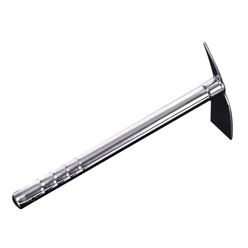 G5AB Handle Design Multipurpose Metal Rake Stainless Steel Rake Hoe Farm Garden Tool Weeding Excavator Hand Rake