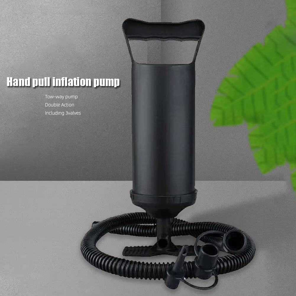Quick Hand Air Pump Manual Compressor for Inflatable Mattress Swimming Ring Pool Toy Hand-Pull Fast Air Filling Inflator Blower