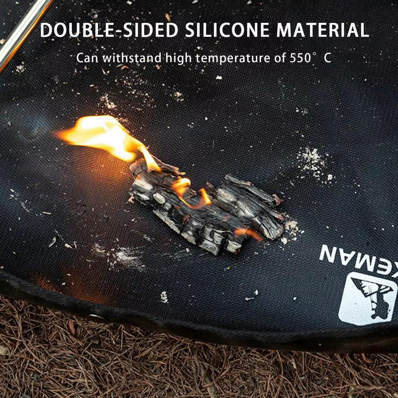Fireproof Rugs Fire Resistant Rugs for Fireplace Fire Resistant Mat Safty Pad with Flame-Retardant Cotton for Camping Wood Stove