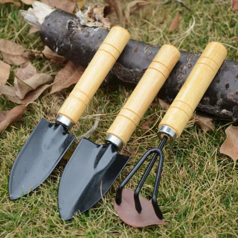 3Pcs/Set Mini Gardening Tool Set Potting Kit with Small Shovel for Indoor Plants Flower Soil Cultivation