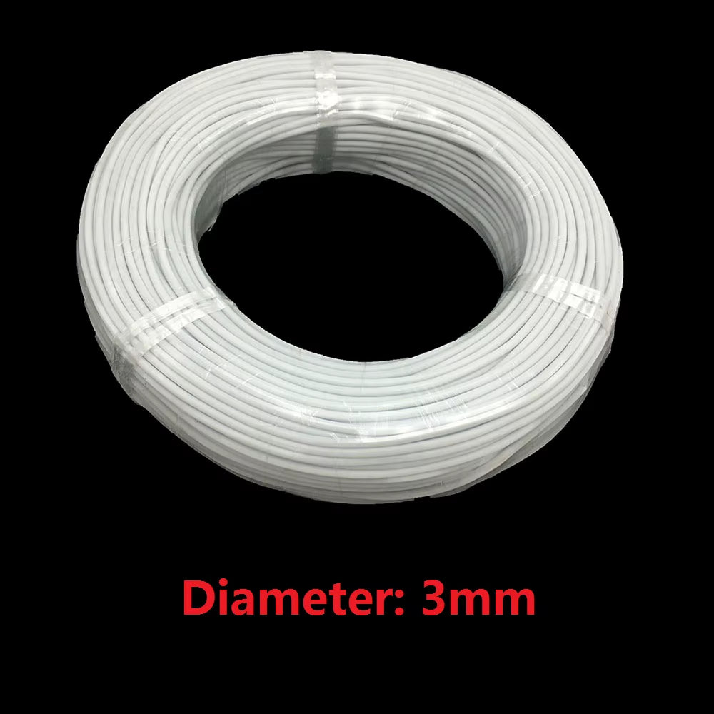 15/20/30/50/100M 24K 17Ohm/M Infrared Carbon Floor Heating Cable 3Mm Warm Floor Wire