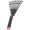 Simple Plastic Garden Grass Leaf Rake Leveling Comfortable Handle Hand Rake Safe Sturdy Fallen Leaves Rake Lawn