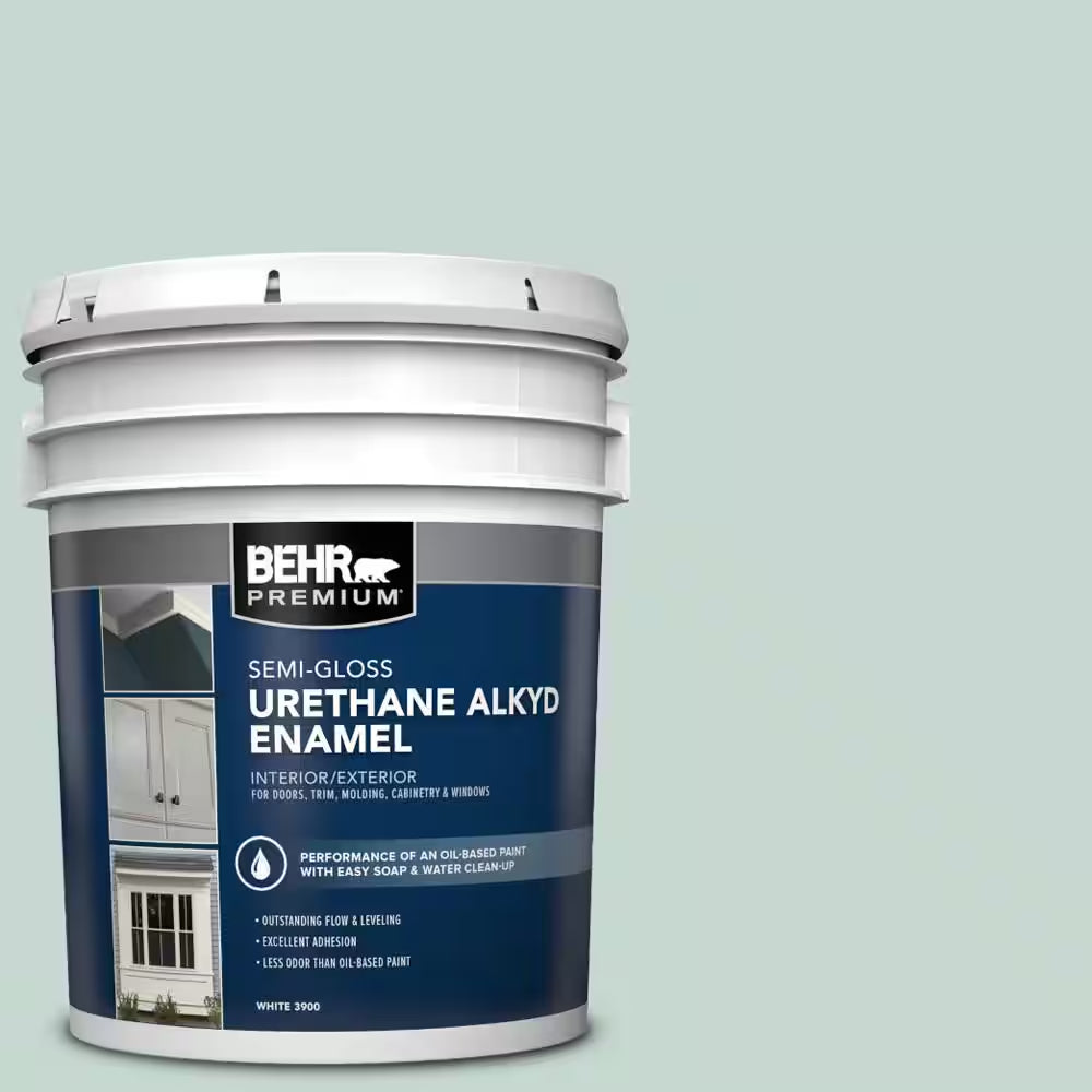 5 Gal. #480E-2 Tide Pools Urethane Alkyd Semi-Gloss Enamel Interior/Exterior Paint