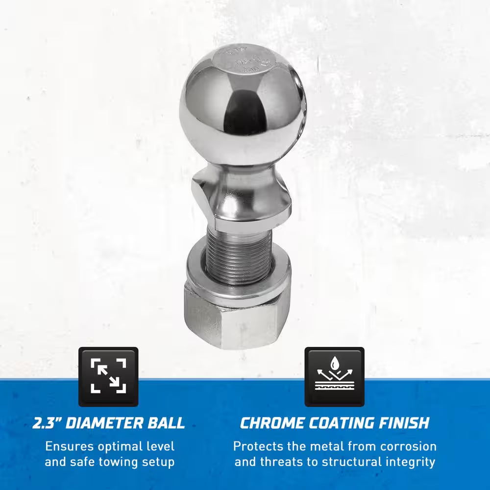 Trailer Hitch Ball with Chrome Finish