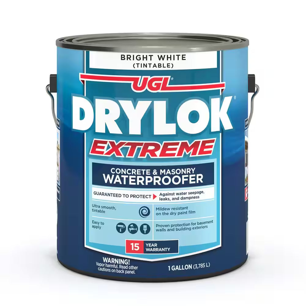 Extreme 1 Gal. Bright White Flat Latex Interior/Exterior Basement and Masonry Waterproofer