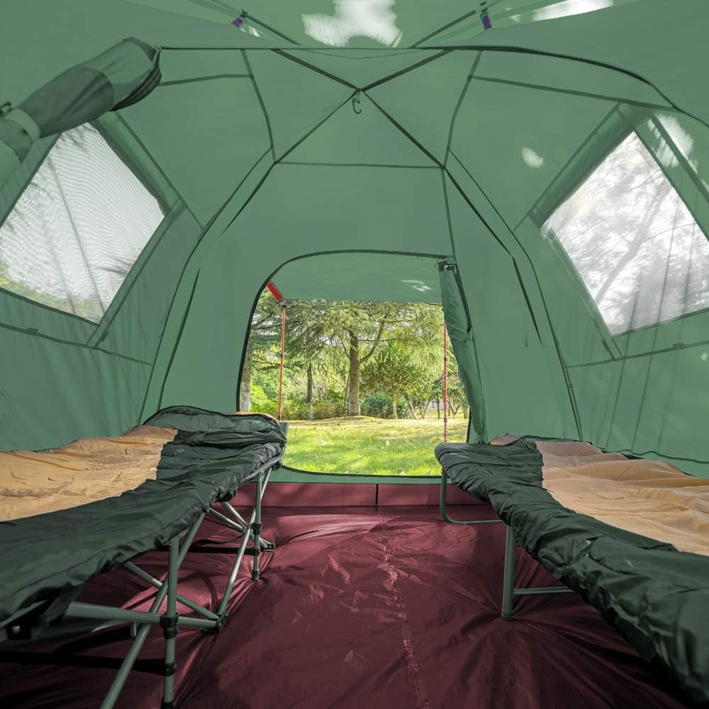 2／4 Person Camping Tent Outdoor Waterproof Family Large Tents 2/4 People Easy Setup Tent with Porch Double Layer | Outdoor, Waterproof, Family, Large, Tents, Easy Setup