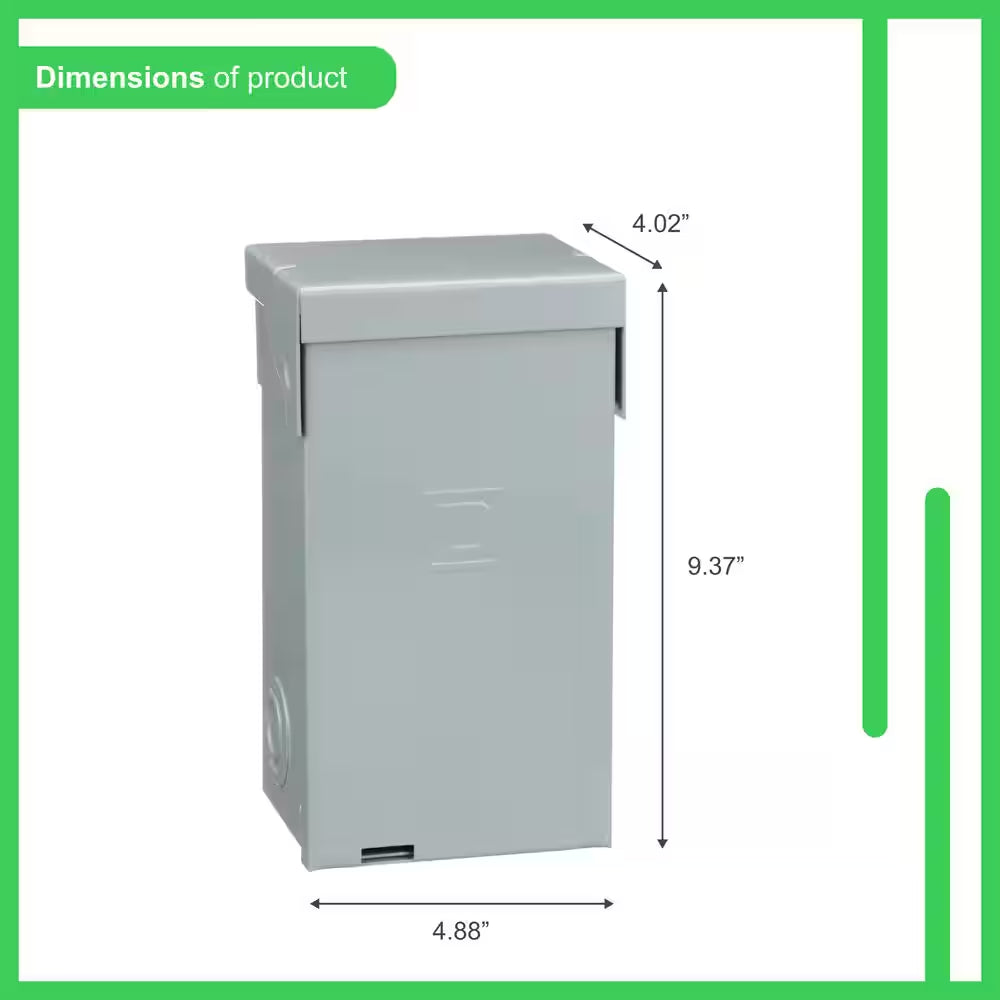 Homeline 50 Amp 2-Space 4-Circuit Spa Panel Main Lug Load Center