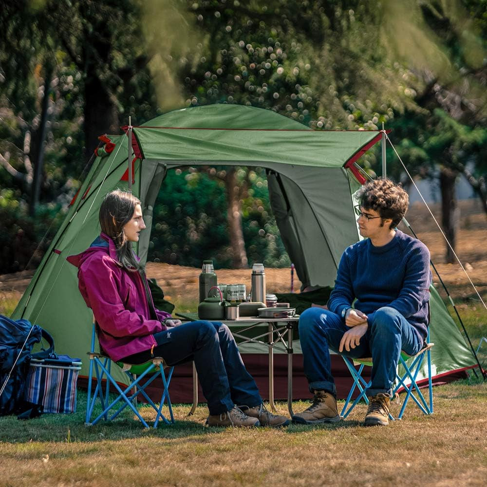 2／4 Person Camping Tent Outdoor Waterproof Family Large Tents 2/4 People Easy Setup Tent with Porch Double Layer | Outdoor, Waterproof, Family, Large, Tents, Easy Setup