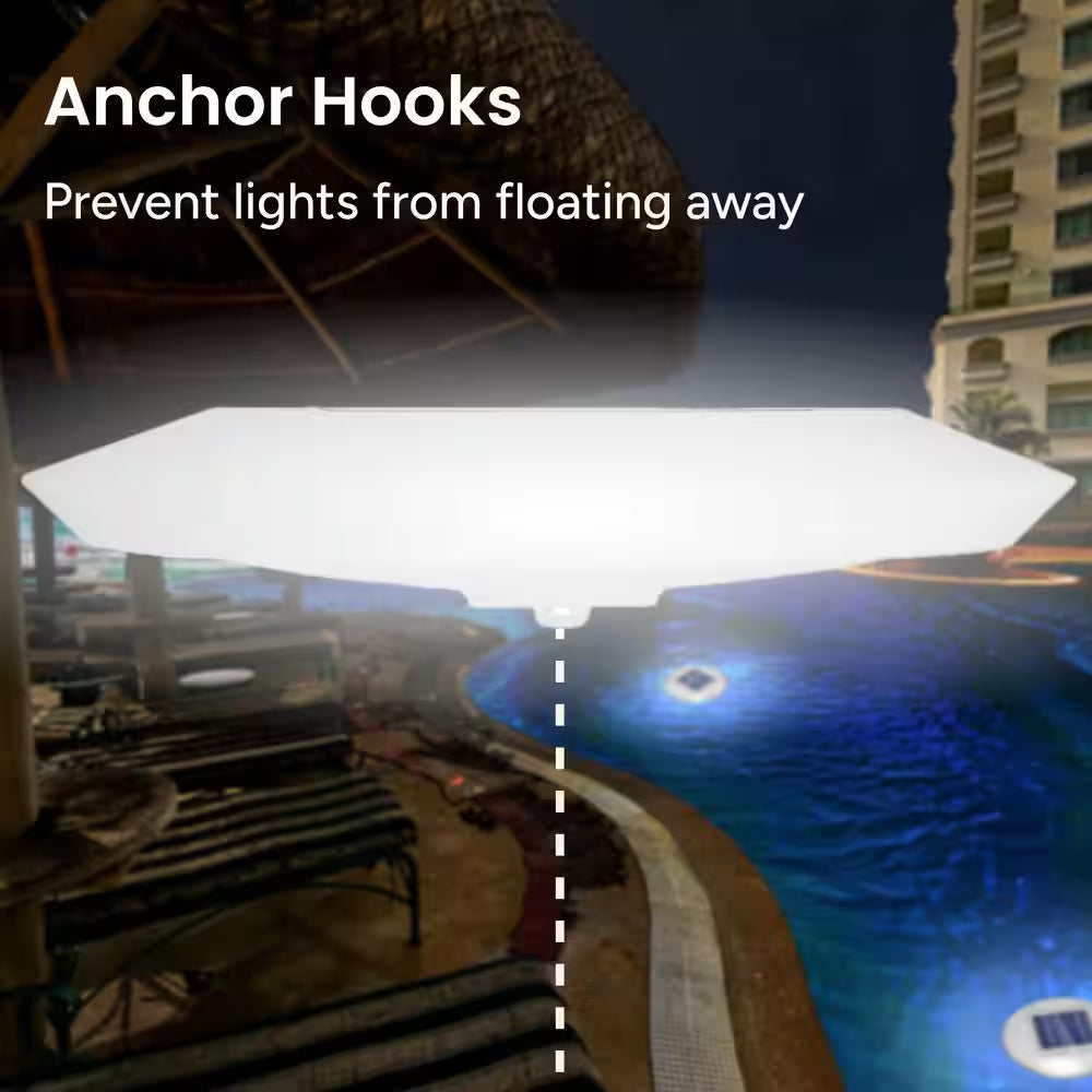 Solar Floating LED Pool Lights – IP68 Waterproof (2-Pack)