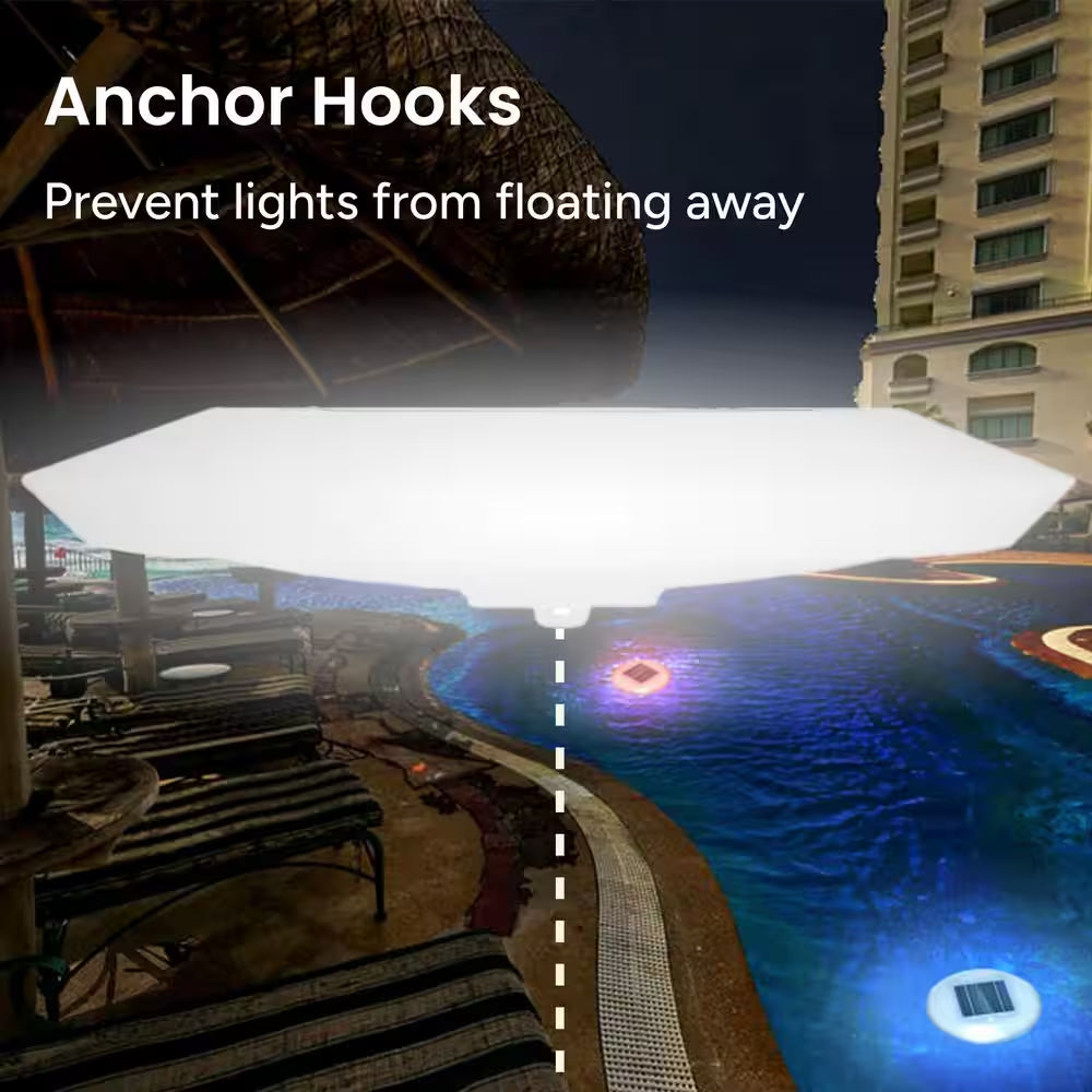 Solar Pool Lights in Multi-Color (2-Pack)