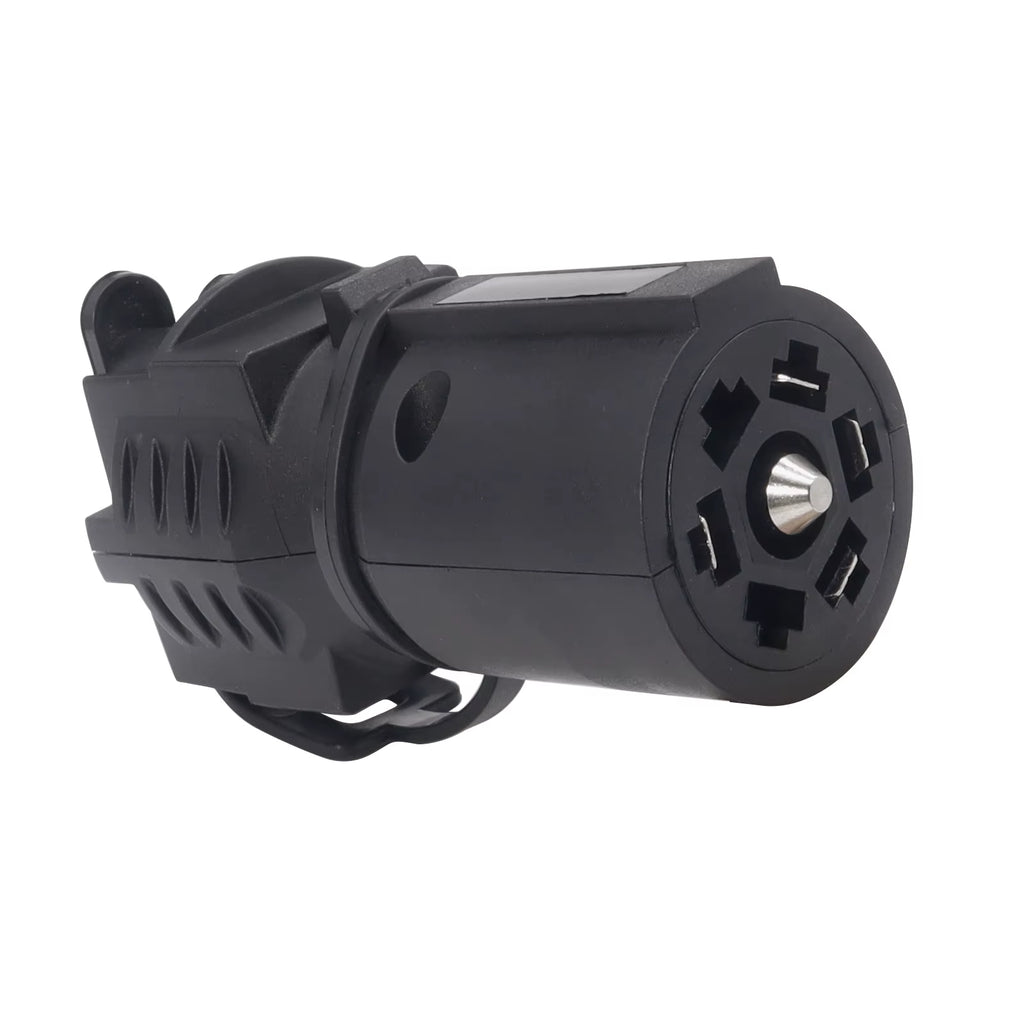 Trailer RV Boat Adapter 7 Way to 4 Way 5 Way Plug 12V Flat Blade Plug Towing Towbar Tow Hitch Wire Plug Connector Dust Cover US