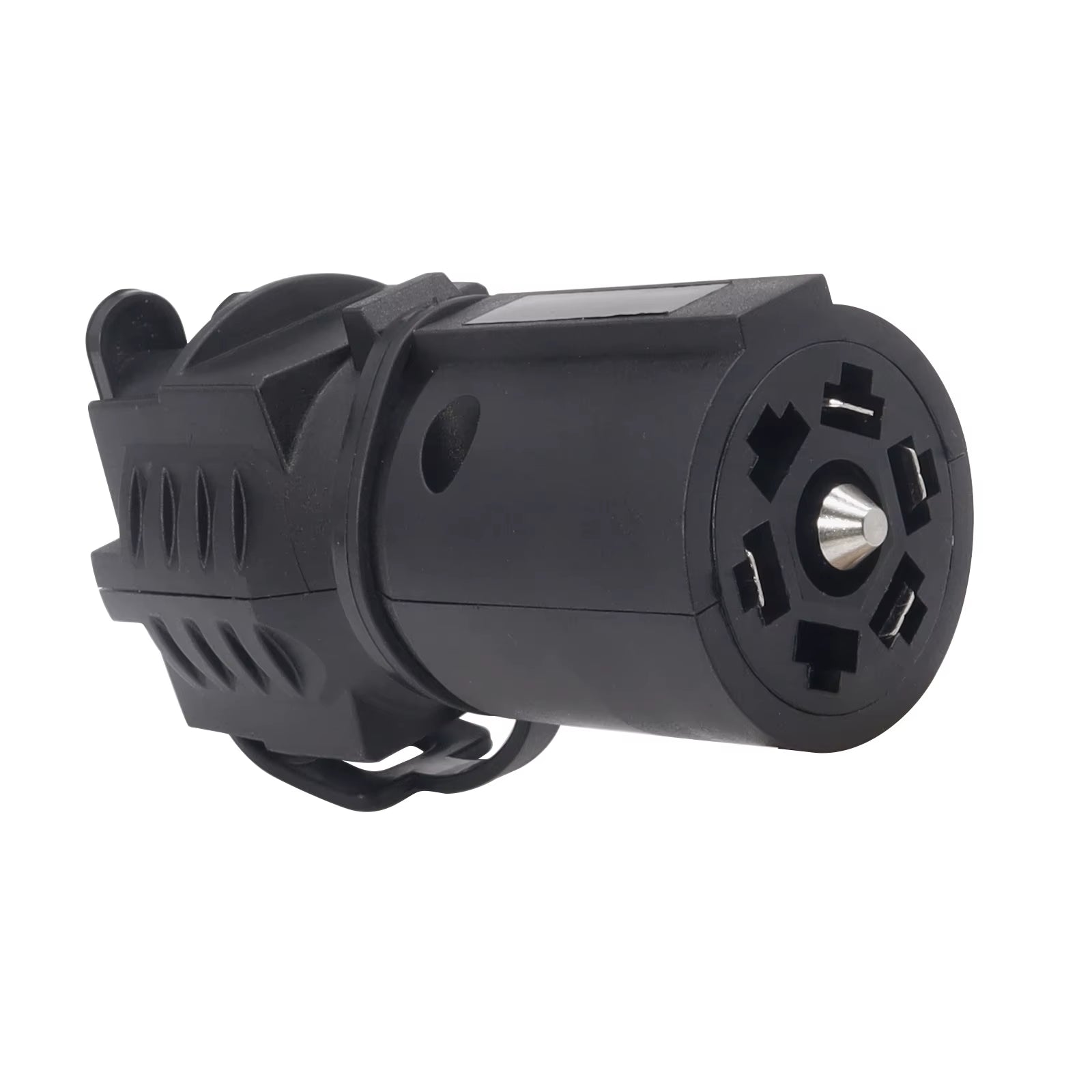 Trailer RV Boat Adapter 7 Way to 4 Way 5 Way Plug 12V Flat Blade Plug Towing Towbar Tow Hitch Wire Plug Connector Dust Cover US