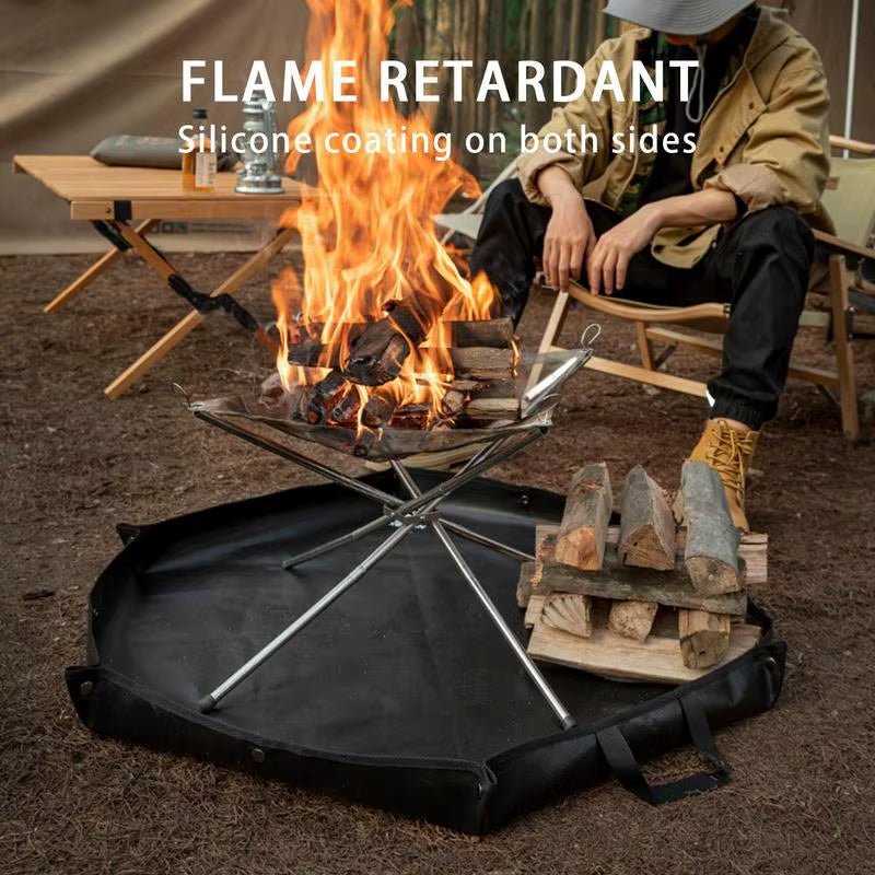 Fireproof Rugs Fire Resistant Rugs for Fireplace Fire Resistant Mat Safty Pad with Flame-Retardant Cotton for Camping Wood Stove