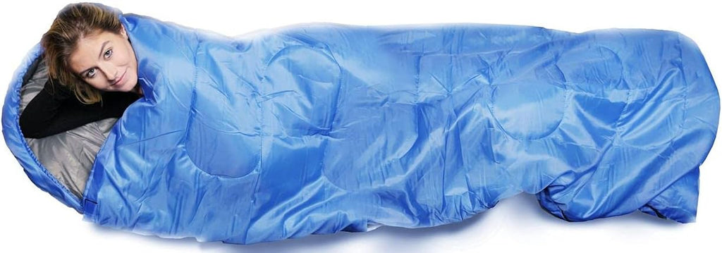 1 Pack Camping Lightweight Sleeping Bag – 3 Season Warm & Cool Weather – Outdoor Gear, Adults and Kids, Hiking, Waterproof, Compact, Sleeping Bags Bulk Wholesale