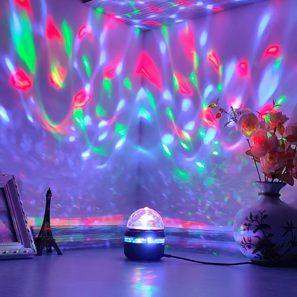 Aurora Projector LED Lamp Remote Control USB 5V Starry Projector Night Light Color-Changing for Room Decor Kids Birthday Gifts