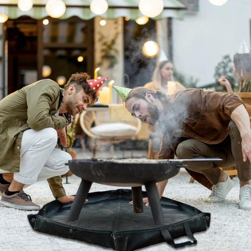 Fireproof Rugs Fire Resistant Rugs for Fireplace Fire Resistant Mat Safty Pad with Flame-Retardant Cotton for Camping Wood Stove