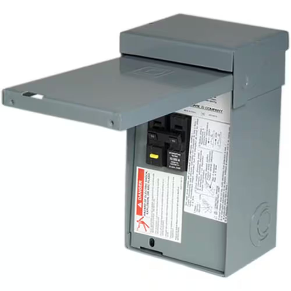 Homeline 50 Amp 2-Space 4-Circuit Spa Panel Main Lug Load Center