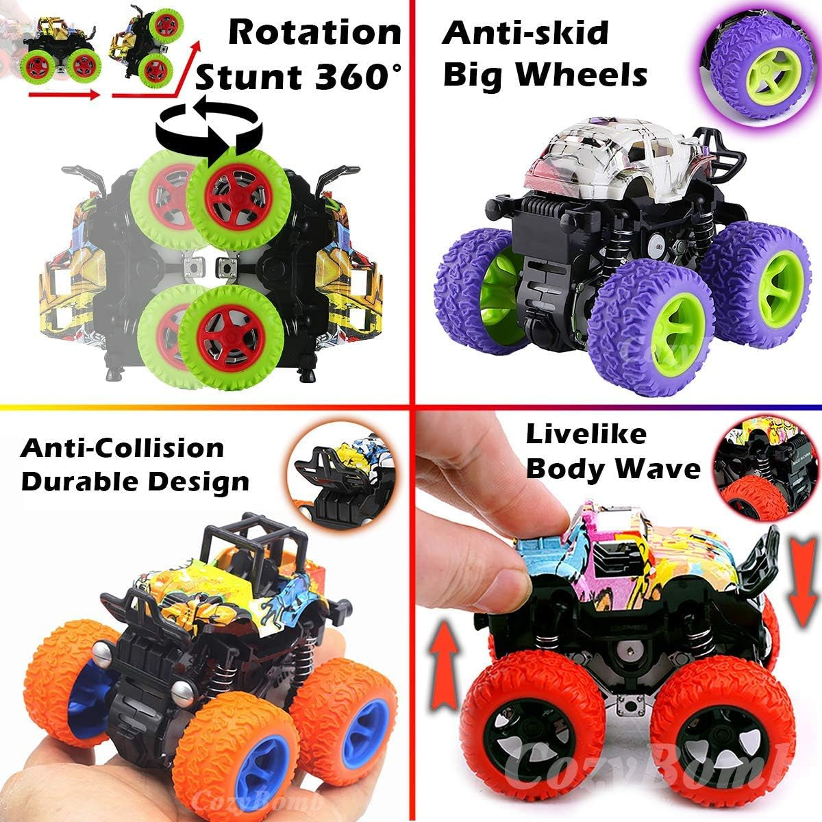 Motivekit Amphibious Remote Control Car Monster Trucks