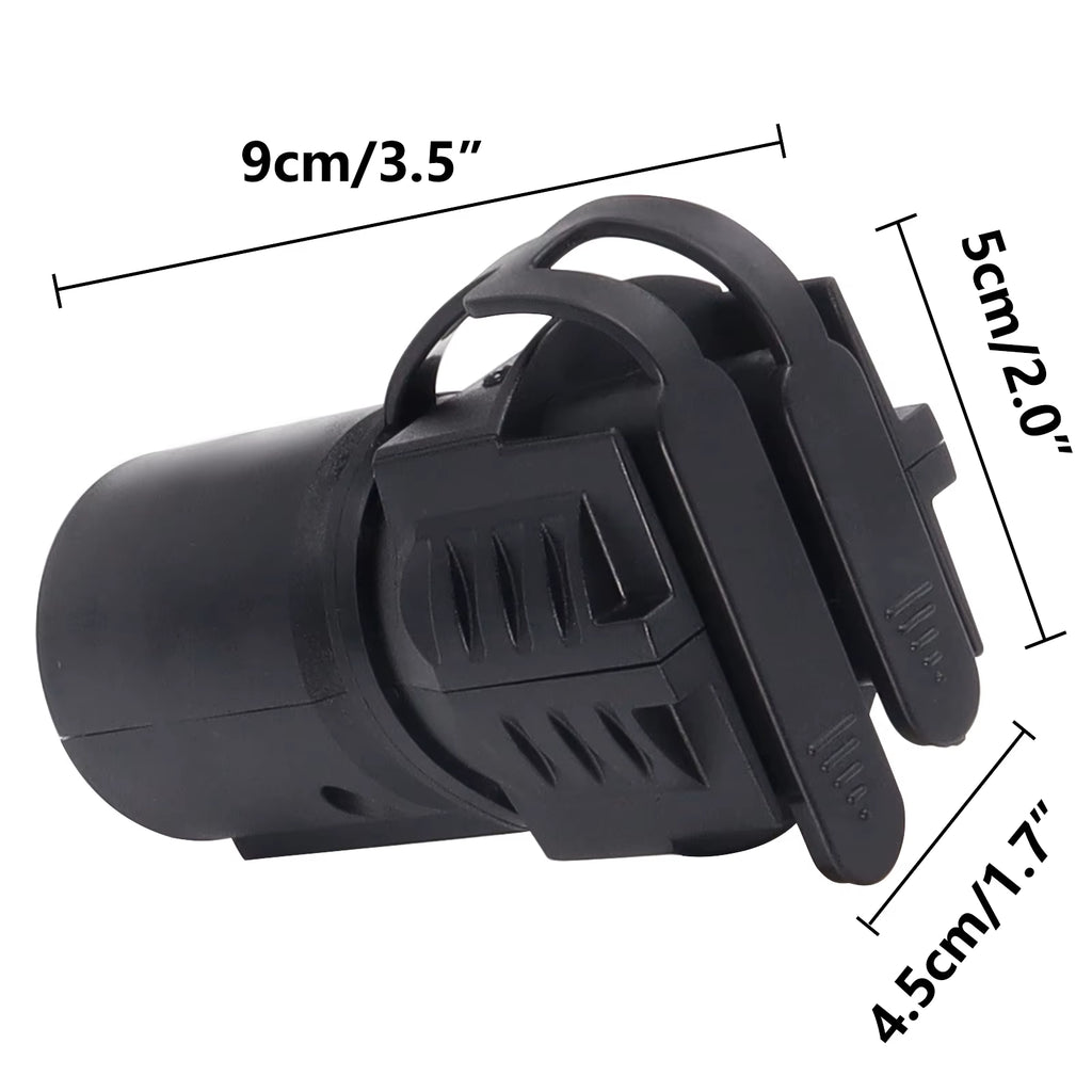 Trailer RV Boat Adapter 7 Way to 4 Way 5 Way Plug 12V Flat Blade Plug Towing Towbar Tow Hitch Wire Plug Connector Dust Cover US