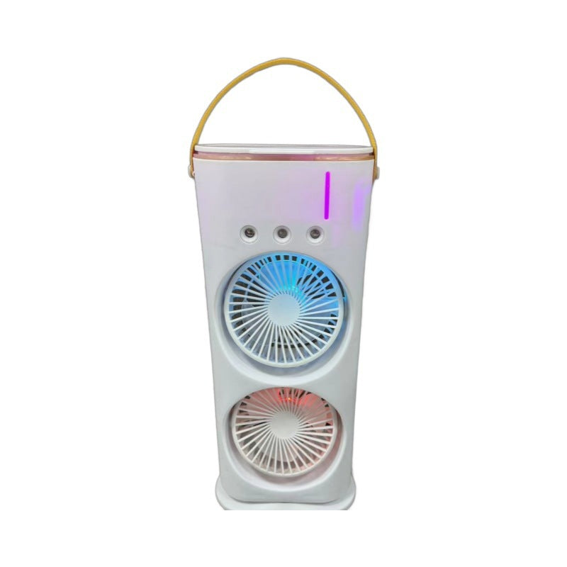 Double-Ended Spray Fan Portable Humidifier Fan Air Conditioner Household Small Air Cooler Hydrocooling Portable Air Adjustment