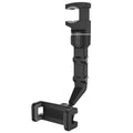 360 Degree Rotatable Universal Car Phone Holder Multifunctional Auto Rearview Mirror Seat Hanging Clip Bracket Cell Phone Holder