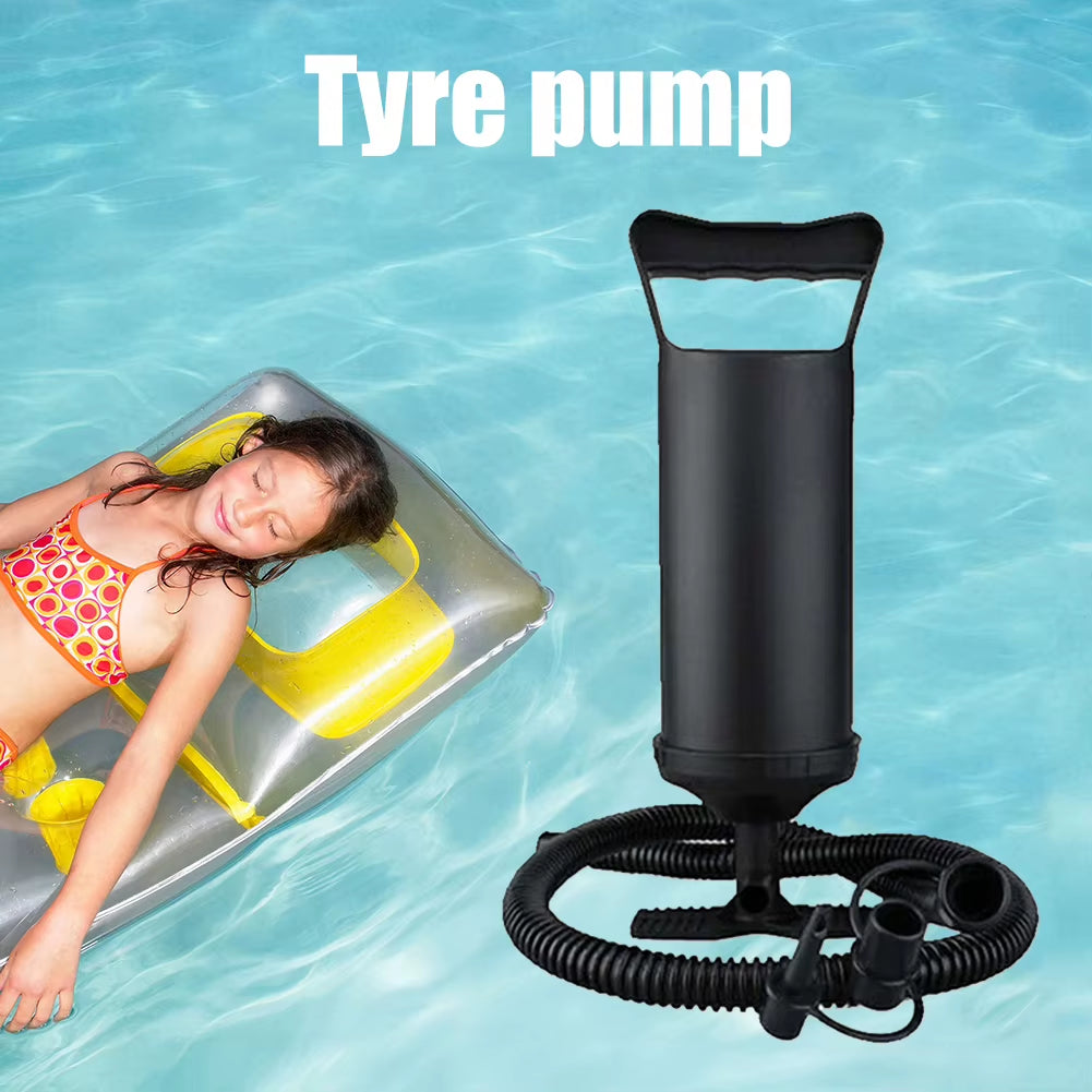 Quick Hand Air Pump Manual Compressor for Inflatable Mattress Swimming Ring Pool Toy Hand-Pull Fast Air Filling Inflator Blower