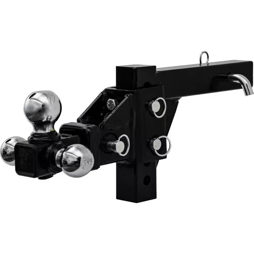1-7/8 In., 2 In., 2-5/16 In. Chrome Towing Balls Adjustable Tri-Ball Hitch