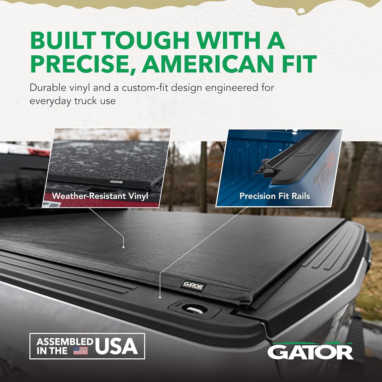 ETX Soft Roll up Truck Bed Tonneau Cover | 53317 | Fits 2015 - 2020 Ford F-150 8' 2" Bed (97.6")