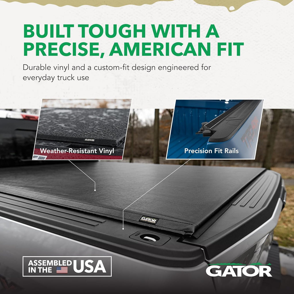ETX Soft Roll up Truck Bed Tonneau Cover | 53306 | Fits 2004 - 2014 Ford F-150 5' 7" Bed (67")