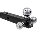 Tri-Ball Hitch-Solid Shank with Chrome Towing Balls
