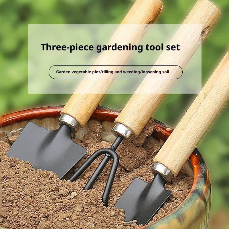 3Pcs/Set Mini Gardening Tool Set Potting Kit with Small Shovel for Indoor Plants Flower Soil Cultivation