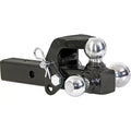 1-7/8 In., 2 In., 2-5/16 In. Chrome Towing Balls Tri-Ball Hitch with Pintle Hook
