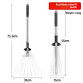 Stainless Steel Telescopic Rake New Iron Wire Rake Rake Rake Grass Leaves Lawn Beach Weeding Cleaning Tools Gardening