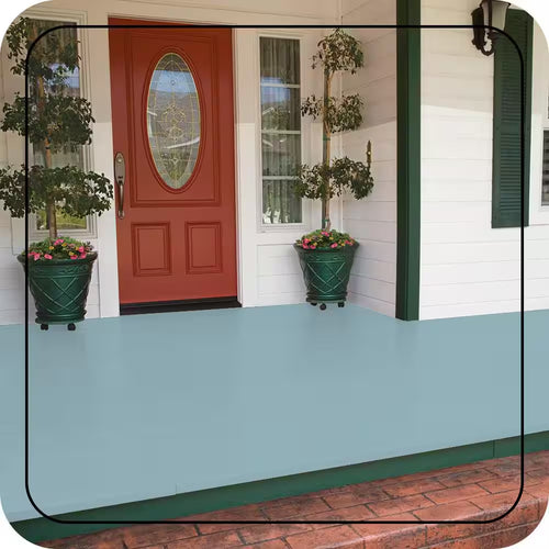 1 Gal. #PFC-56 Pools of Blue Gloss Enamel Interior/Exterior Porch and Patio Floor Paint