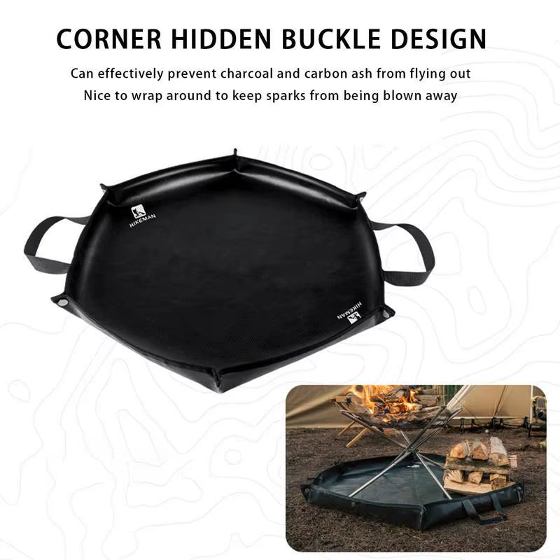 Fireproof Rugs Fire Resistant Rugs for Fireplace Fire Resistant Mat Safty Pad with Flame-Retardant Cotton for Camping Wood Stove